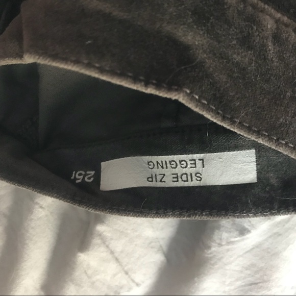 Velvet skinny side zip Gap Pants - Picture 3 of 3